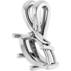 10K White Gold 11x5.5 mm Marquise Pendant Mounting – image 4