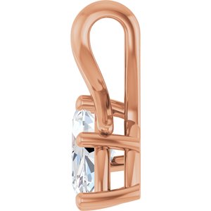 14K Rose Gold 11x5.5 mm Marquise Pendant Mounting – image 5