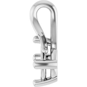 Continuum Sterling Silver 7x5 mm Elongated Cushion Pendant Mounting – image 6