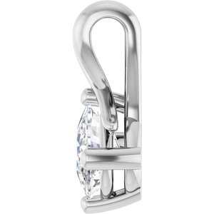 Sterling Silver 7x5 mm Elongated Cushion Pendant Mounting – image 5