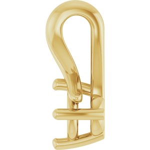 14K Yellow Gold 3.8 mm Round Pendant Mounting – image 6