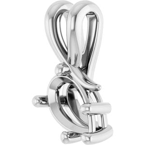 10K White Gold 8x5 mm Pear Pendant Mounting – image 4
