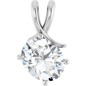 Sterling Silver 11x9 mm Oval Pendant Mounting