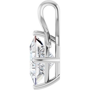 Sterling Silver 9 mm Square Pendant Mounting – image 5