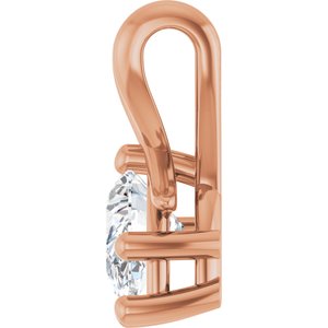 14K Rose Gold 7x5 mm Pear Pendant Mounting – image 5