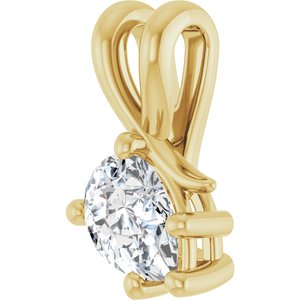 10K Yellow Gold 7x5 mm Pear Pendant Mounting – image 3