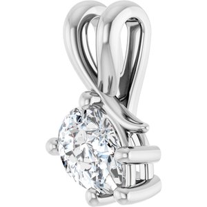 Platinum 7x5 mm Pear Pendant Mounting – image 3