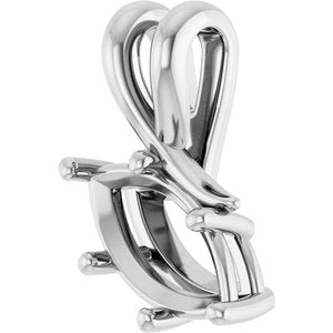 10K White Gold 10.5x5.5 mm Marquise Pendant Mounting – image 4