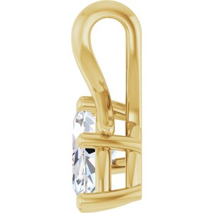 10K Yellow Gold 10.5x5.5 mm Marquise Pendant Mounting – image 5