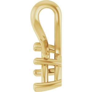10K Yellow Gold 9.5x5 mm Marquise Pendant Mounting – image 6
