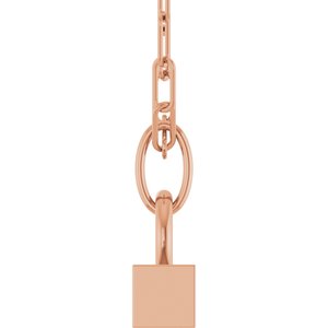 14K Rose Gold Toggle 18" Necklace – image 3