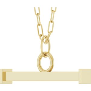14K Yellow Gold Toggle 18" Necklace – image 2