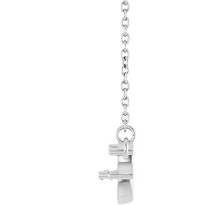 10K White Gold Accented 18" Necklace Mounting for 6 mm Pearl – image 6