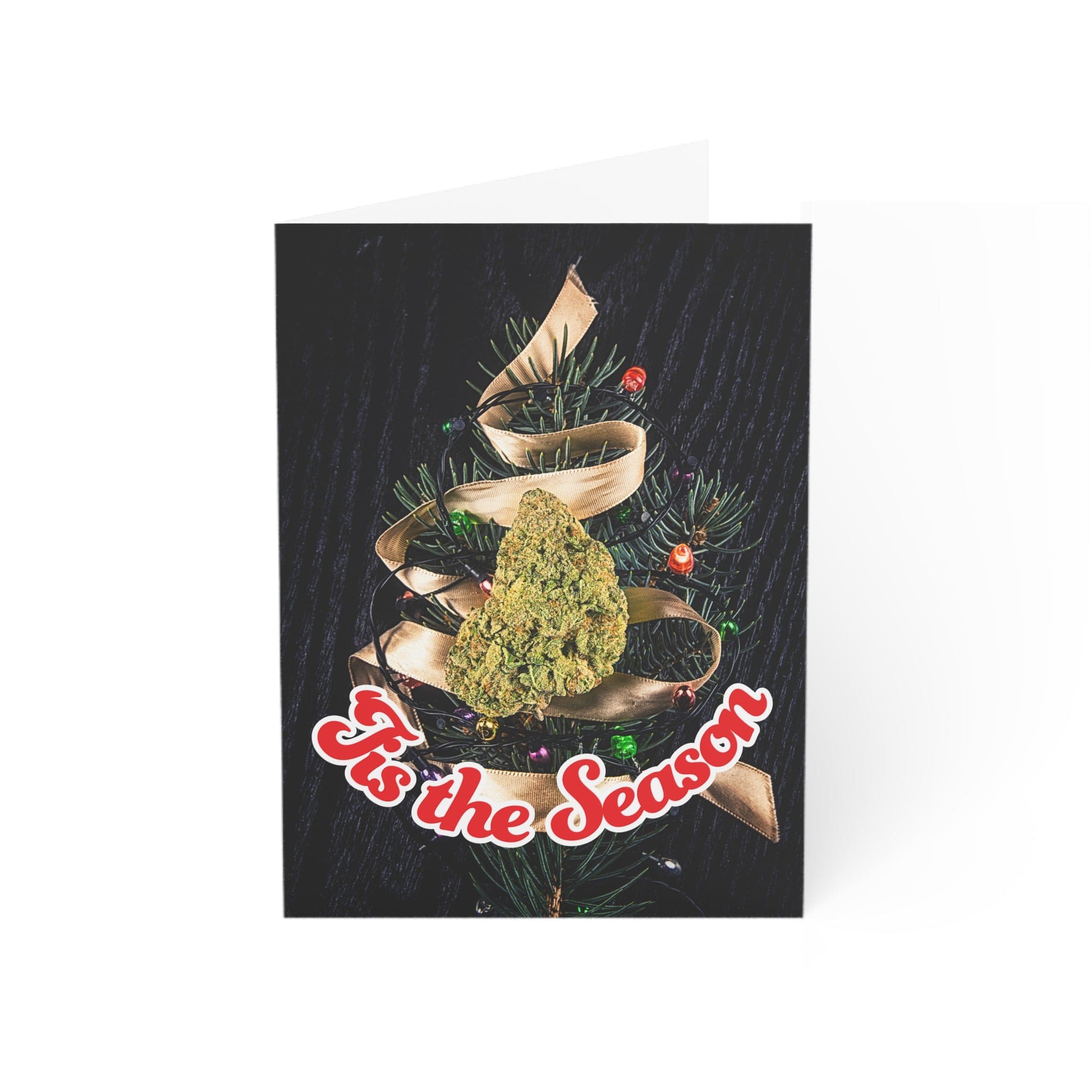 Tis The Season, Be Merry Be Lit Holiday Greeting Cards (1, 10, 30, and 50pcs)