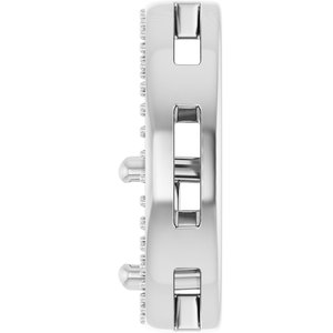 Platinum 7x7 mm Cushion Pendant Mounting – image 6