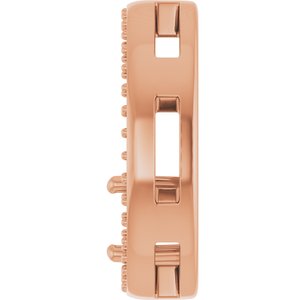 18K Rose Gold 5.2 mm Round Pendant Mounting – image 6