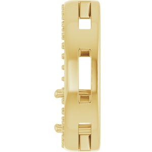 18K Yellow Gold 5.2 mm Round Pendant Mounting – image 6