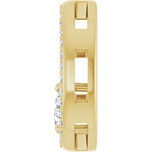 10K Yellow Gold 5x3 mm Pear Pendant Mounting – image 5