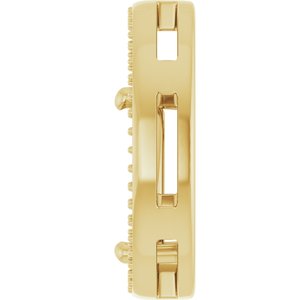 18K Yellow Gold 12x8 mm Pear Pendant Mounting – image 6