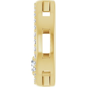 10K Yellow Gold 3.5 mm Round Pendant Mounting – image 5