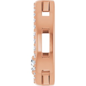 14K Rose Gold 3.5 mm Round Pendant Mounting – image 5