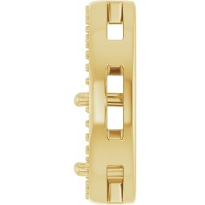 18K Yellow Gold 9x7 mm Oval Pendant Mounting – image 6