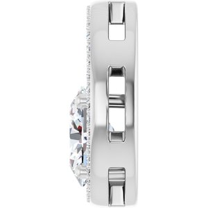 Continuum Sterling Silver 9x7 mm Oval Pendant Mounting – image 5