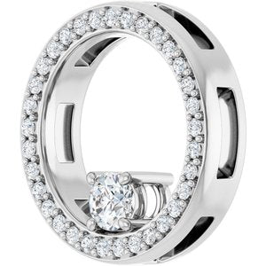 Continuum Sterling Silver 3.5 mm Round Pendant Mounting – image 3
