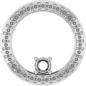 Continuum Sterling Silver 3 mm Round Pendant Mounting – image 2