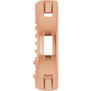 14K Rose Gold 3 mm Round Pendant Mounting – image 6
