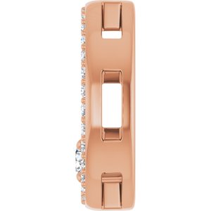 14K Rose Gold 3 mm Round Pendant Mounting – image 5