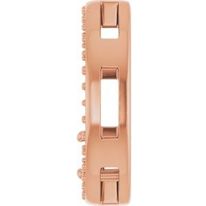 14K Rose Gold 3.8 mm Round Pendant Mounting – image 6