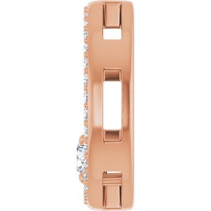 14K Rose Gold 3.8 mm Round Pendant Mounting – image 5