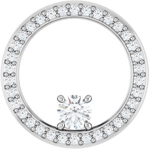 Continuum Sterling Silver 3.8 mm Round Pendant Mounting