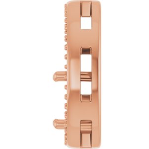 18K Rose Gold 8 mm Round Pendant Mounting – image 6