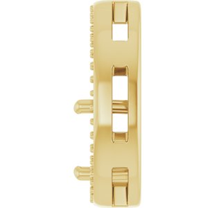 18K Yellow Gold 8 mm Round Pendant Mounting – image 6