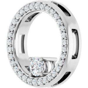 Platinum 3.4 mm Round Pendant Mounting – image 3