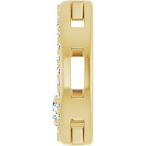 18K Yellow Gold 3.4 mm Round Pendant Mounting – image 5