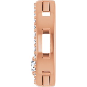 10K Rose Gold 3.4 mm Round Pendant Mounting – image 5