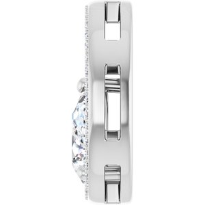 Platinum 9x6 mm Pear Pendant Mounting – image 5