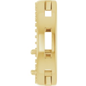 10K Yellow Gold 5.5 mm Round Pendant Mounting – image 6