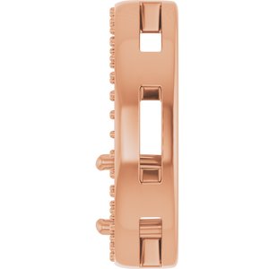 14K Rose Gold 5.5 mm Round Pendant Mounting – image 6