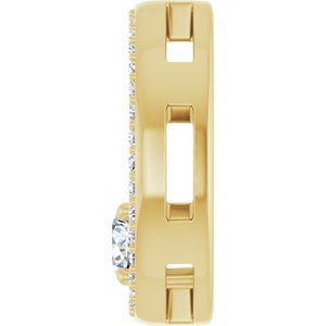 18K Yellow Gold 4.4 mm Round Pendant Mounting – image 5