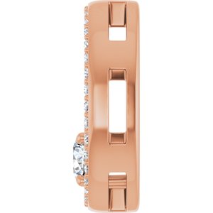 14K Rose Gold 4.4 mm Round Pendant Mounting – image 5