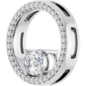 Platinum 5.5 mm Round Pendant Mounting – image 3