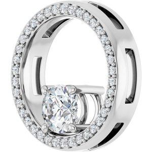 Sterling Silver 5.8 mm Round Pendant Mounting – image 3