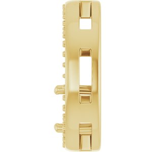 10K Yellow Gold 5.8 mm Round Pendant Mounting – image 6