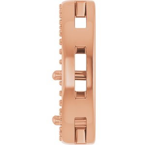 14K Rose Gold 8x6 mm Oval Pendant Mounting – image 6