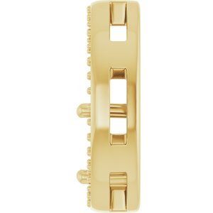 18K Yellow Gold 8x6 mm Oval Pendant Mounting – image 6