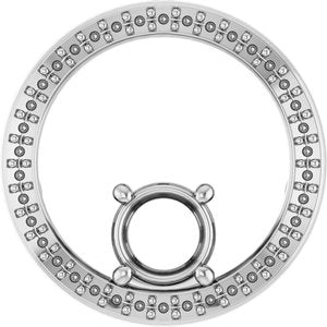 Sterling Silver 5.8 mm Round Pendant Mounting – image 2